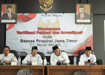 10 Calon Pimpinan Baznas Sumenep Jalani Verifikasi Faktual, ini Pesan Ketua Baznas Jatim