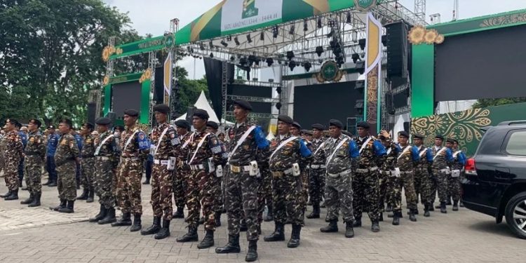 Puluhan Ribu Pasukan Banser, TNI-Polri Dikerahkan Untuk Mengamankan Puncak 1 Abad NU