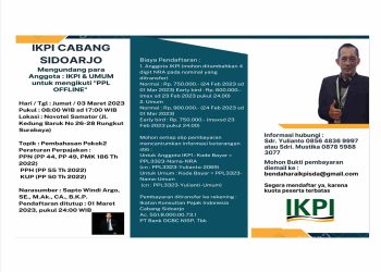 IKPI Sidoarjo Akan Gelar Seminar, Ajak Masyarakat Pentingnya Paham Aturan Pajak