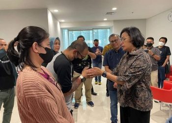 Sri Mulyani Akhirnya Jenguk David Korban Penganiayaan Putra Pejabat Pajak