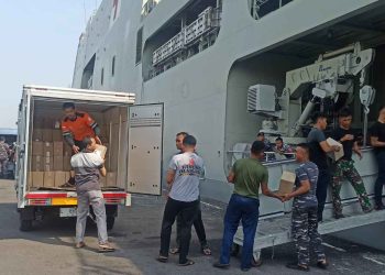 Ratusan Paket Gizi Atasi Stanting Dikirim ke Masalembu, Baznas Jatim Gandeng BPBD & TNI AL