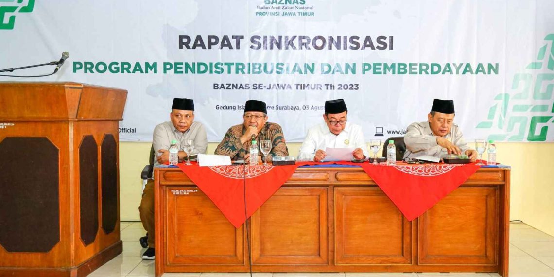 Optimalisasi Pendistribusian Tepat Sasaran, Baznas Jatim Gelar Rapat Sinkronisasi