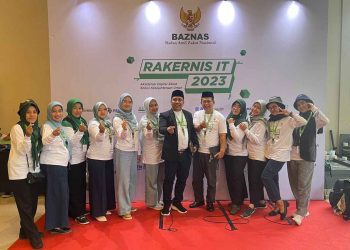 Menunjang Percepatan Aselerasi, Baznas Jatim Hadiri Rakernis IT dan Zakathon 2023