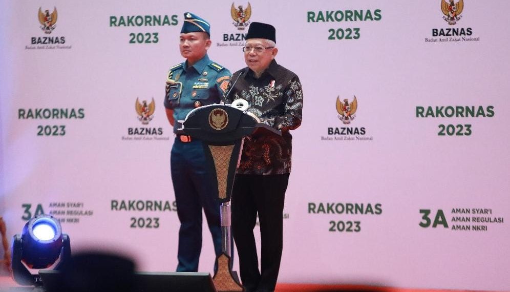 Rakornas Baznas 2023, KH. Ma’ruf Sampaikan 3 Strategi Tata Kelola ZIS