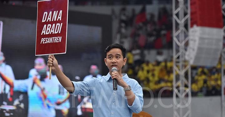 Gibran Mengusung Program Unggulan Dana Abadi Pesantren, Program Tak Membumi  Timbulkan Perspektif Negatif. Hingga Memicu  Multitafsir yang Membingungkan.
