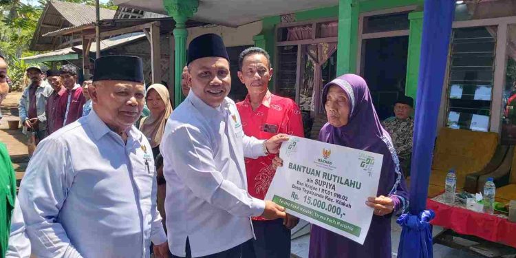 Baznas Jatim Menyalurkan 10 Bantuan Rutilahu di Lumajang