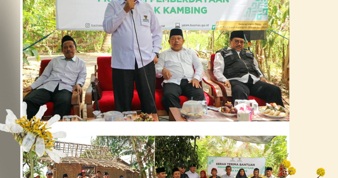 Baznas Jatim Salurkan Bantuan Ternak Kambing & Properti, Di Banyuwangi