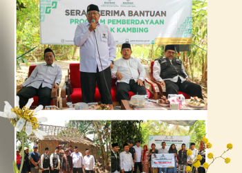 Baznas Jatim Salurkan Bantuan Ternak Kambing & Properti, Di Banyuwangi
