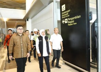 Bandara Internasional Dhoho Tahap Finishing, Bu khofifah Indar Parawansa meninjau/mengecek persiapan operasional