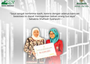 Program Baznas Beasiswa Satu Keluarga Satu Sarjana (SKSS), Telah dirasakan Oleh Sahabat Baznas (Salsabila Shafwah Syahputri).