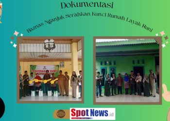Baznas Nganjuk Serahkan Kunci Rumah Layak Huni, Dapat Menekan Angka Kemiskinan.