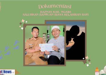 Baznas Kab.Ngawi Salurkan Bantuan Kesehatan Untuk Kelahiran Bayi.