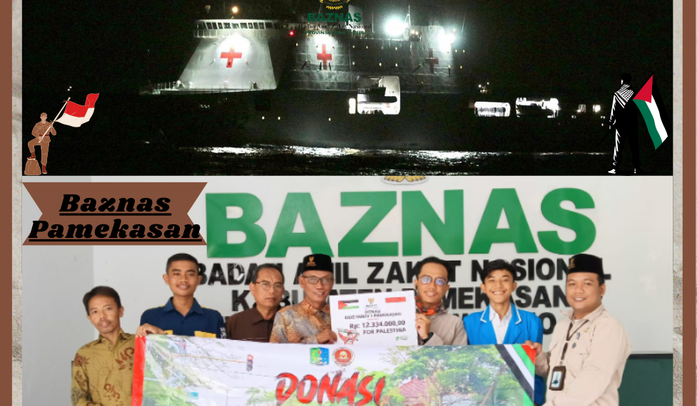 Baznas Pamekasan Kembali Menerima Titipan Dana Donasi Palestina: OSIS SMKN 1 PAMEKASAN Sebesar Rp.12 JT