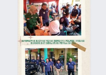 Sinergitas Baznas Ngawi Bersama Polres: Inisiasi Baksos dan Deklarasi Pemilu Damai