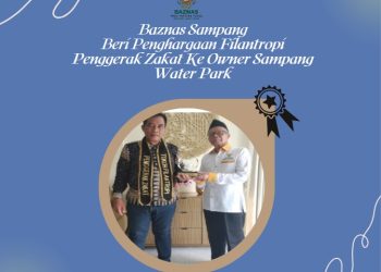 BAZNAS Sampang Memberi Apresiasi: Owner Sampang Water Park Mendapatkan Penghargaan Sebagai Tokoh Filantropi Penggerak Zakat