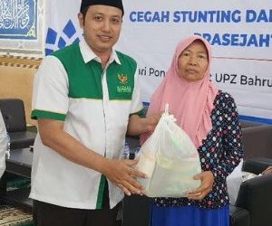 Badan Amil Zakat Nasional (BAZNAS) Kota Malang dan UPZ Bahrul Mahfiroh Cegah Stunting.