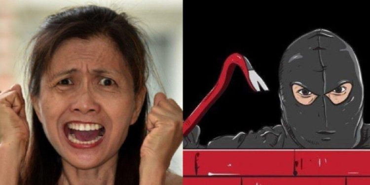 Nenek pemberani: Lawan 2 Pencuri