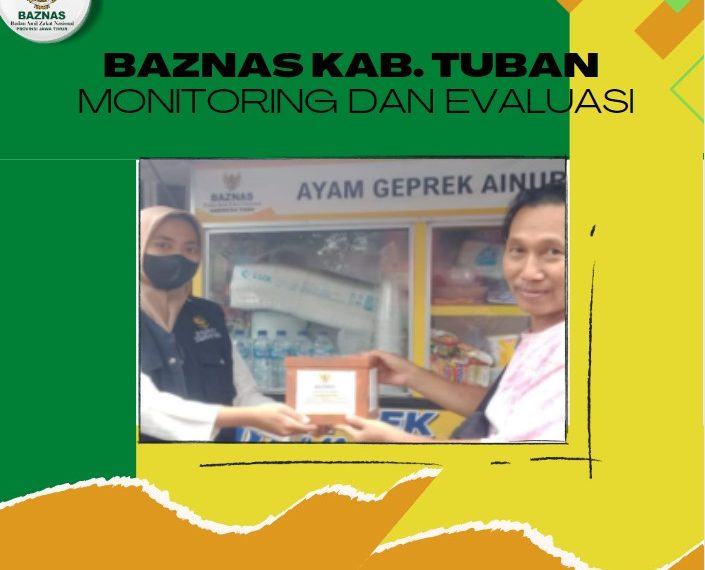 Badan Amil Zakat Nasional (BAZNAS) Kabupaten Tuban melakukan monitoring dan evaluasi terhadap 56 penerima bantuan modal usaha gerobak jualan.