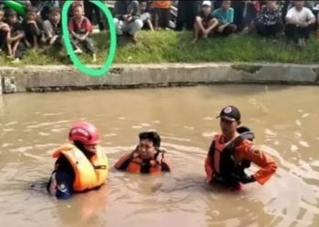 Kronologi bocah di Brebes Tenggelam: Ternyata Malah Asyik Nonton Aksi Tim SAR Gabungan
