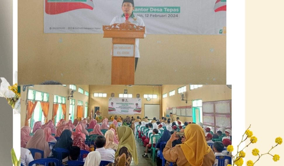 Baznas Ngawi Kolaborasi & Wakil Bupatu Ngawi Bagikan Bantuan Insentif Guru Ngaji, Anak Yatim Dapat Santunan