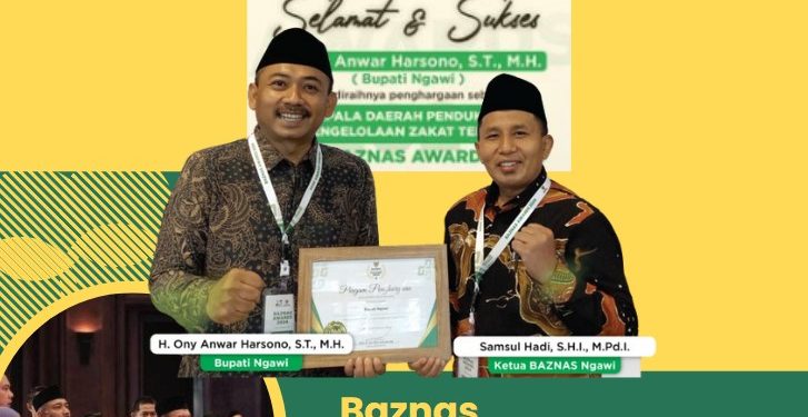 BAZNAS AWARD 2024: Baznas Ngawi dan Pemerintah Ngawi Sabet Penghargaan Kategori Pendukung Pengelolaan Zakat Terbaik