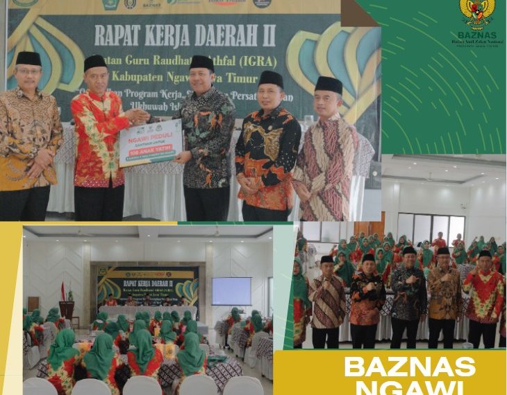 RAKERDA IGRA Kabupaten Ngawi & Baznas Ngawi Santuni 106 Anak Yatim.