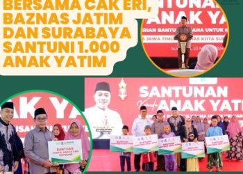 Santuni 1.000 Anak Yatim, Pemkot Surabaya Bersama BAZNAS JATIM.
