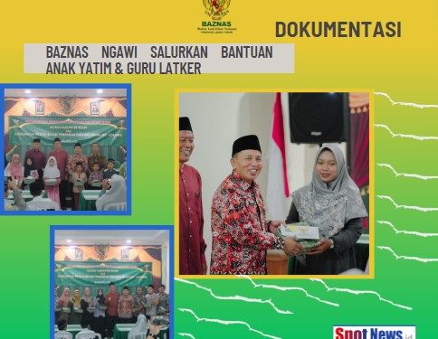 Guru Latker & Anak Yatim Mendapat Bantuan dari BAZNAS Ngawi