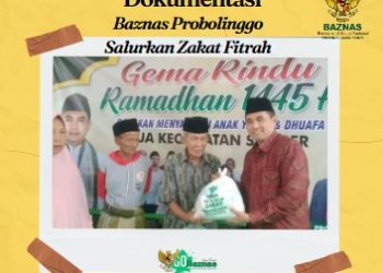 BAZNAS Probolinggo Salurkan Zakat Fitrah dengan total Rp. 300 Juta