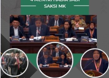 Empat Menteri Menjadi Sanksi di Sidang MK