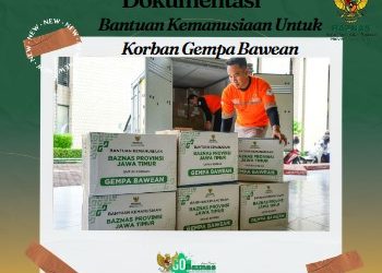 Bantuan Kemanusiaan Untuk Korban Gempa Bawean Telah Didistribusikan Oleh Baznas Jatim