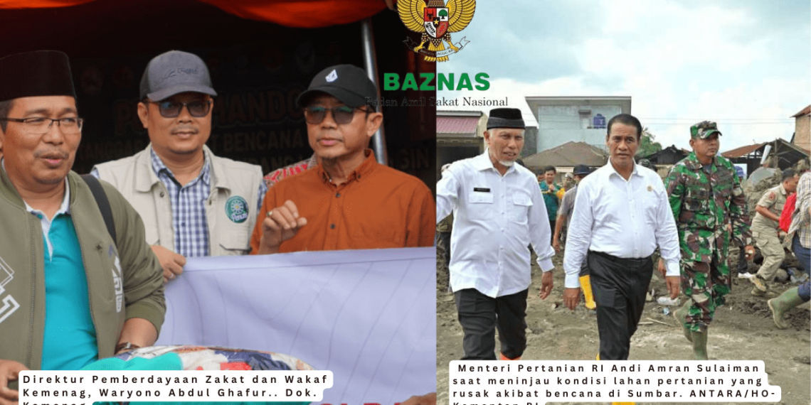 Lagi Lagi kemenag dan Baznas Menyalurkan Bantuan Untuk Korban Bencana Di Sumbar