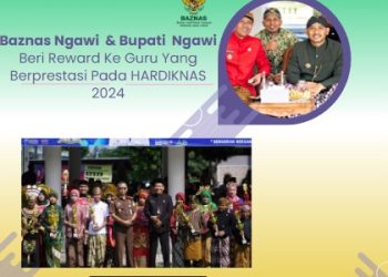 Baznas Ngawi & Bupati Ngawi Beri Reward Terhadap Guru Berpretasi, Pada HARDIKNAS 2024