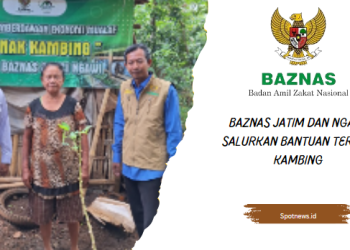 BAZNAS Jatim dan Ngawi Salurkan Bantuan Ternak Kambing