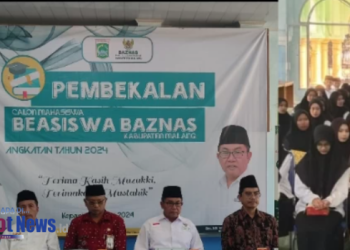 Bantuan 117 Mahasiswa Kurang Mampu Kuliah Gratis hingga Sarjana oleh baznas kabupaten malang
