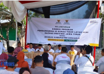 Baznas Sidoarjo dan Baznas Provinsi Jawa Timur Luncurkan Sinergi Program Bedah RTLH