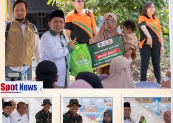 BAZNAS Ngawi Bersama Dandim 0805 Distribusikan Paket Makanan Bergizi dan Bantuan MCK di Kecamatan Pitu Guna Pencegahan Stunting