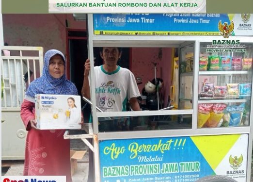 BAZNAS Jatim Salurkan Bantuan Peduli UMKM