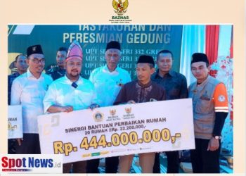 Baznas Jatim Berkolaborasi Dengan Baznas Gresik Untuk Bantu Perbaikan Rumah Warga Terdampak Gempa Bawean