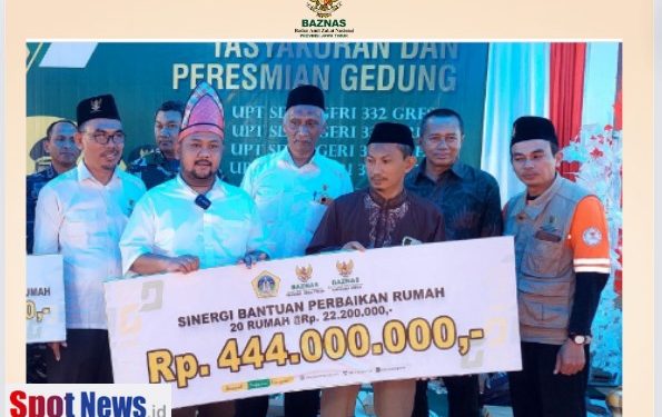 Baznas Jatim Berkolaborasi Dengan Baznas Gresik Untuk Bantu Perbaikan Rumah Warga Terdampak Gempa Bawean