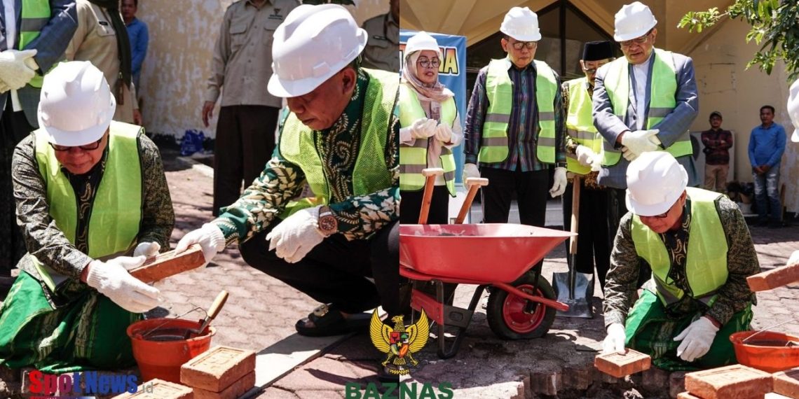BAZNAS Jatim menggelar acara istighosah dan peletakan batu pertama renovasi kantor baznas prov. Jatim
