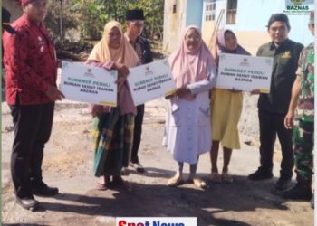 Baznas Sumenep Bantu Rumah Layak Huni Kepada Korban Kebakaran DiKagean