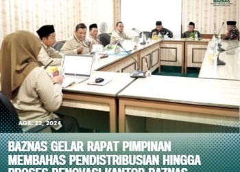 Rapat Pimpinan Baznas Jatim Membahas Pengoptimalisasi Pendistribusian & Progress Renovasi Kantor Baznas Jatim