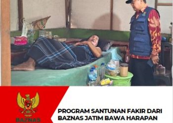 Program Santunan Fakir dari BAZNAS Jatim Bawa Harapan untuk Mbah Nuradji
