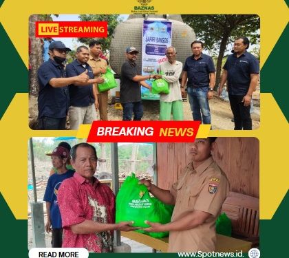 Persatuan Wartawan Indonesia (PWI) Bersinergi Bersama Baznas Ngawi Guna Salurkan Bakti Sosial Menyalurkan Paket Sembako