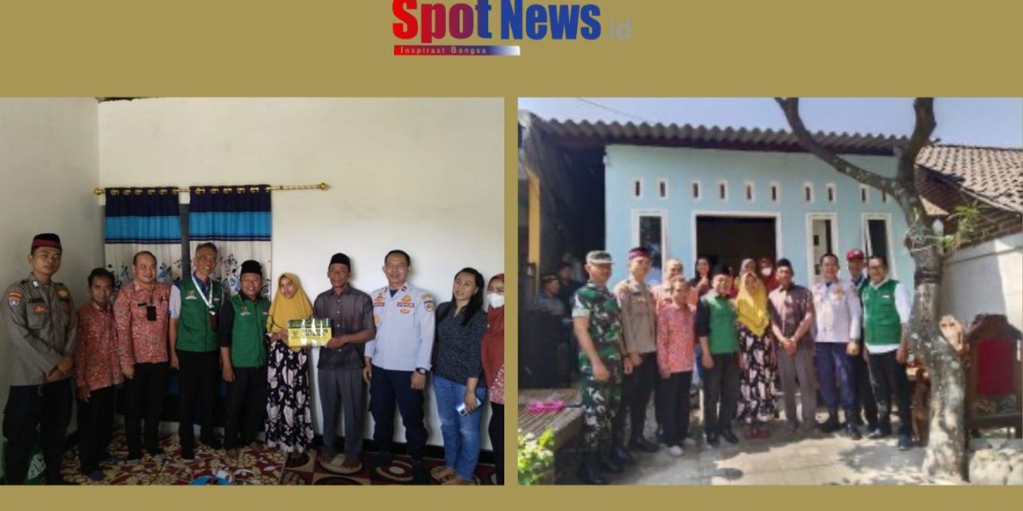 Baznas Mojokerto Dan DPRKP2 Salurkan bantuan program Rumah Tidak Layak kepada mustahik di Kabupaten Mojokerto