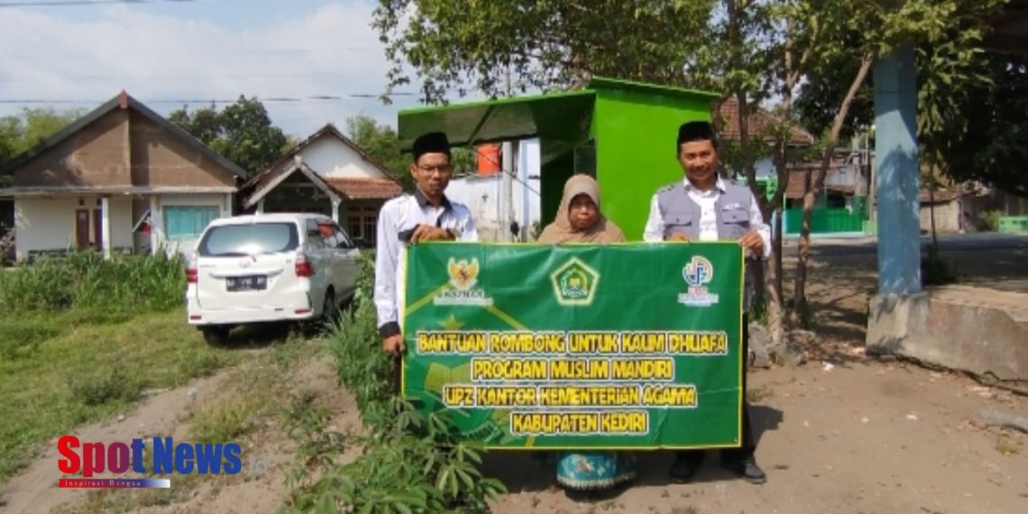 UPZ Kankemenag Kab. Kediri Bersama Baznas Bantu Masyarakat Melalui Program “Muslim Sehat dan Muslim Mandiri”