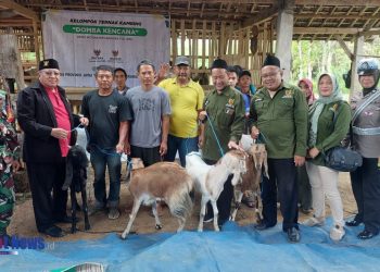 BAZNAS Kab. Ponorogo berhasil berikan bantuan ternak 30 ekor kambing di Wotan, Kec. Pulung.