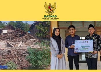 BAZNAS Ngawi Berikan Bantuan Biaya Renovasi Ibu Suwarti,Akibat Rumah Roboh