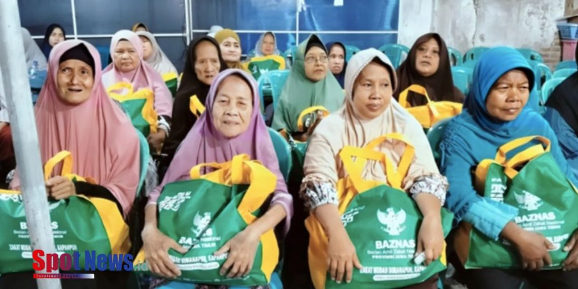 BAZNAS Jatim Distribusikan Paket Sembako Bagi Mustahik di Keputran